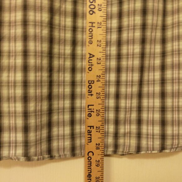 Original Penguin shirt mens M Medium plaid classic fit long sleeve button - Picture 5 of 8